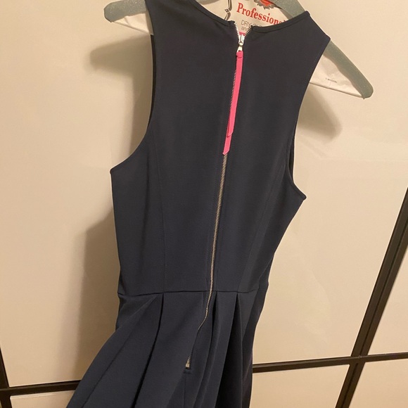 Rebecca Taylor Cobalt Flare Dress👗w/Ribbon Zipper - Picture 8 of 16